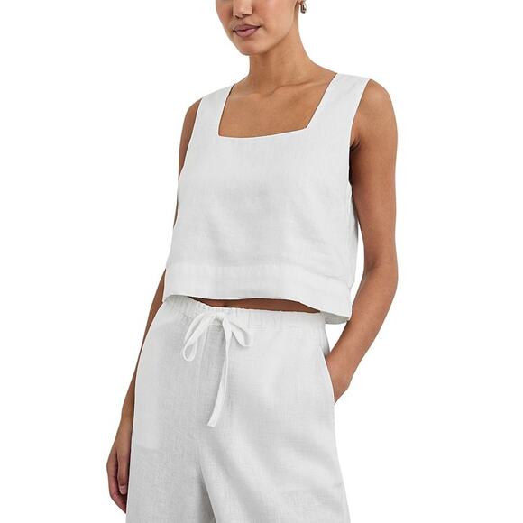 Rails 'Akira' White Linen Tank Top Size M - Picture 1 of 5